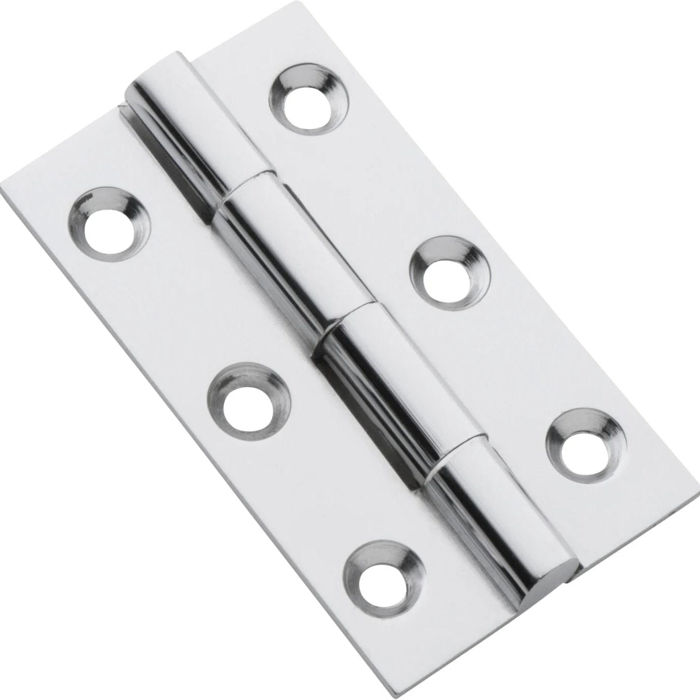 Cabinet Hinge Fixed Pin Chrome Plated H50xW28mm in Chrome Plated