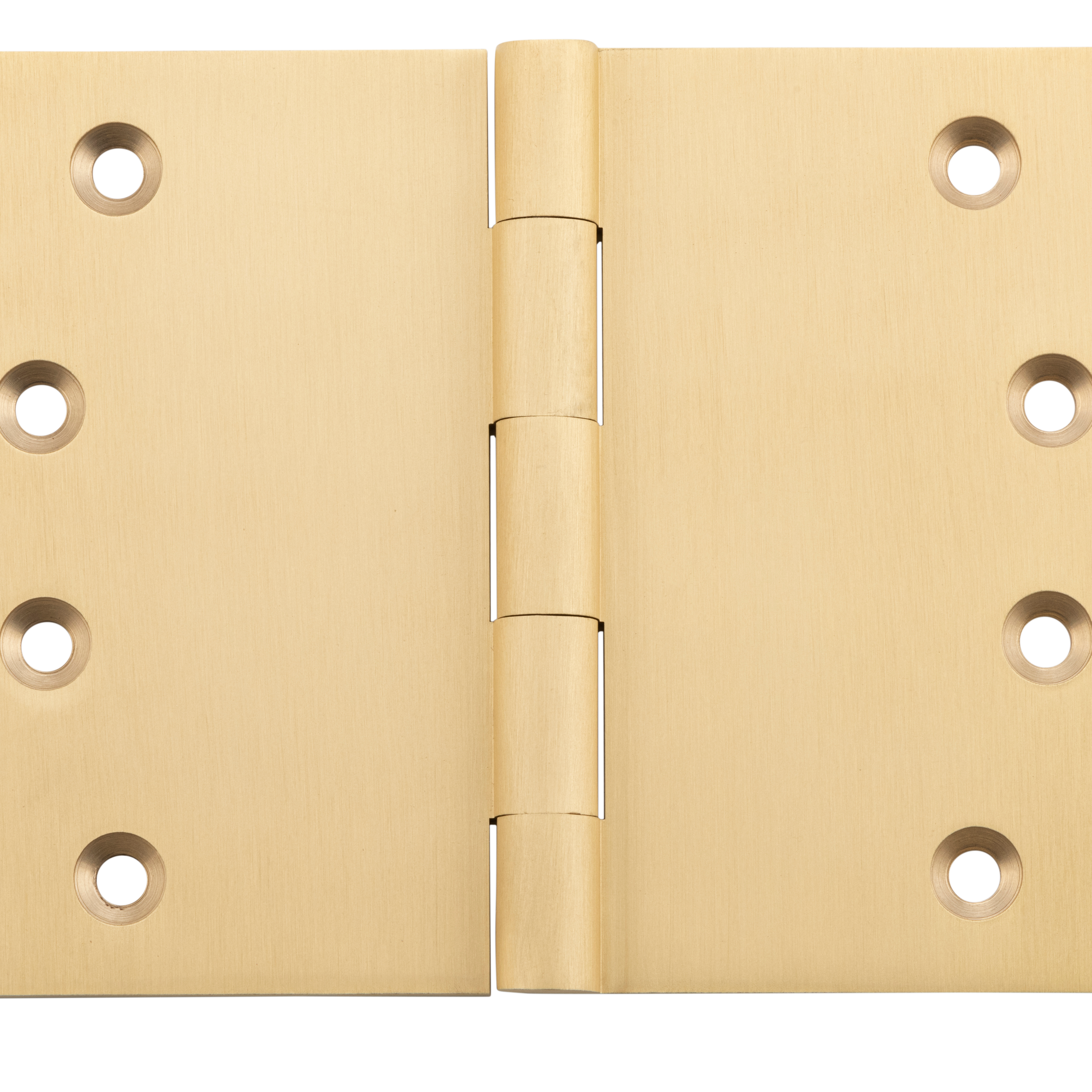 Hinge Broad Butt Satin Brass H100xW125xT4mm in Satin Brass