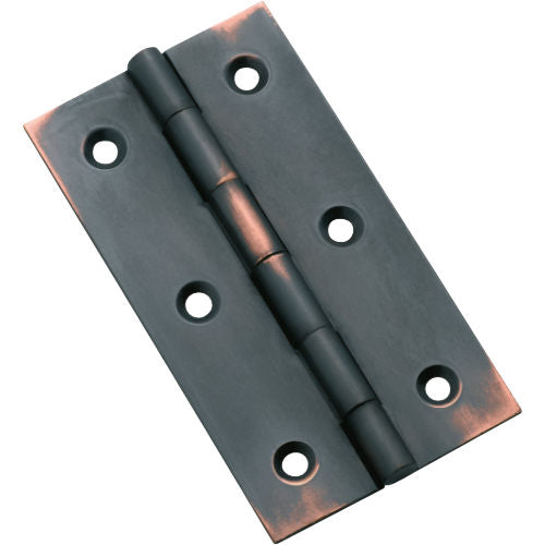 Cabinet Hinge Fixed Pin Antique Copper H76xW41mm in Antique Copper