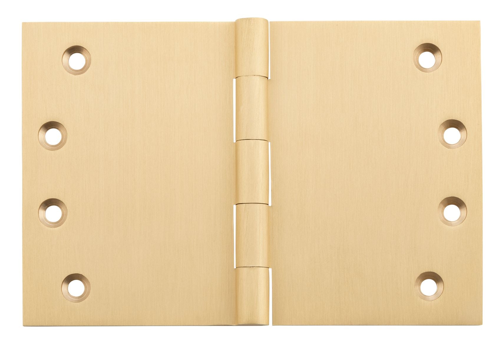 Hinge Broad Butt Satin Brass / Brushed Brass H100xW150xT4mm in Satin Brass