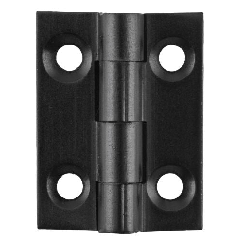 Cabinet Hinge Fixed Pin Matt Black H25xW22mm in Matt Black