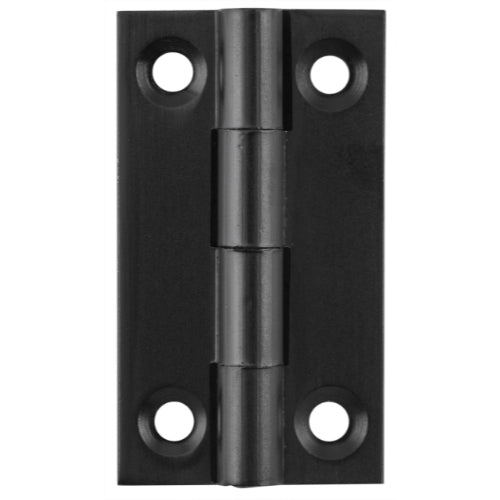 Cabinet Hinge Fixed Pin Matt Black H38xW22mm in Matt Black