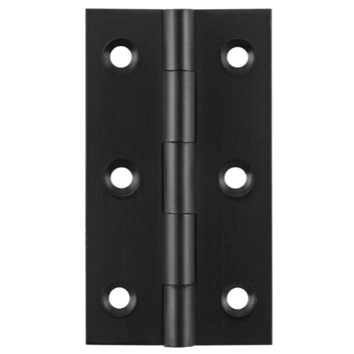 Cabinet Hinge Fixed Pin Matt Black H63xW35mm in Matt Black