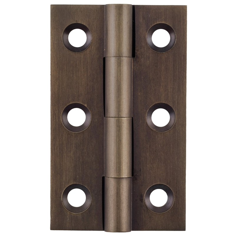Cabinet Hinge Fixed Pin Antique Brass H50xW28mm in Antique Brass