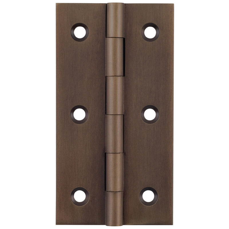 Cabinet Hinge Fixed Pin Antique Brass H76xW41mm in Antique Brass