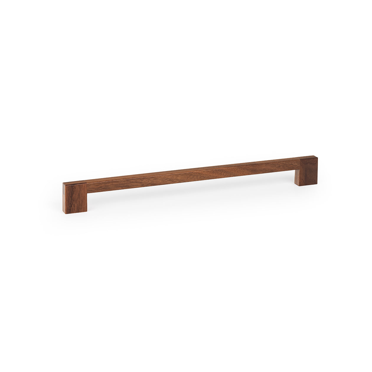 Momo HAKO timber cabinet pull handle in wood finish, modern design for kitchen or furniture drawers.