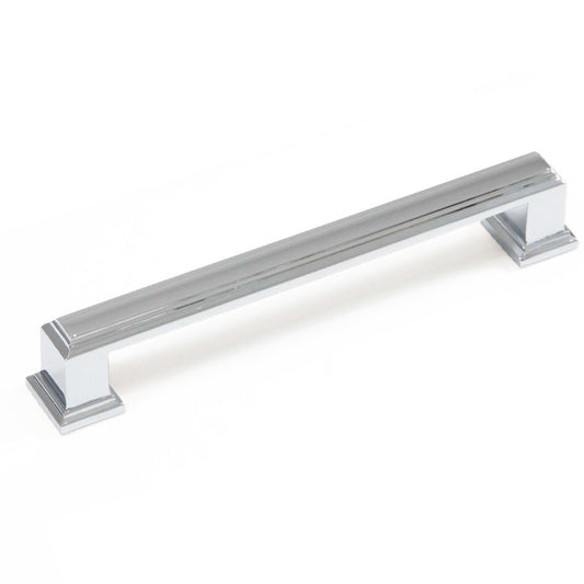HUNTINGTON D HANDLE 128MM CHROME PLATED in Chrome Plated