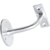 Hand Rail Bracket Satin Chrome P75mm Backplate 56mm in Satin Chrome