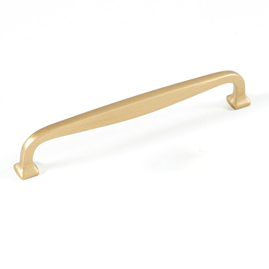 JAGO D HANDLE 160MM SATIN BRASS in Satin Brass