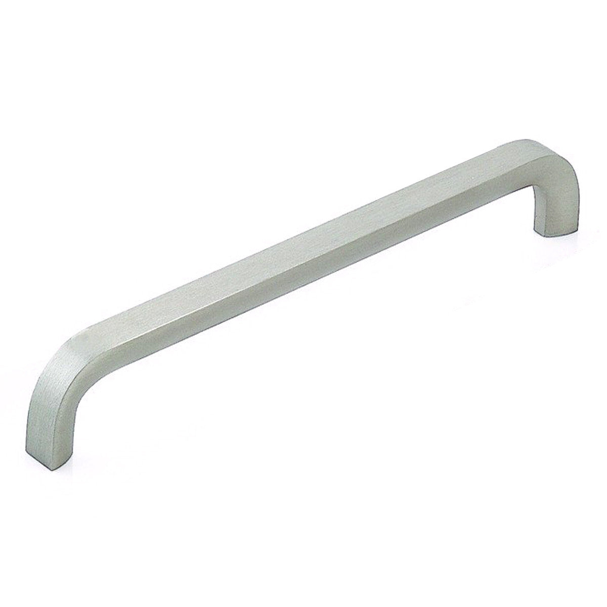 Momo TRENTO cabinet pull handle in brushed nickel finish, featuring sleek modern design and ergonomic grip for kitchen or furniture.