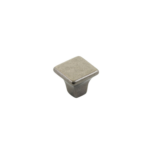 GEORGE SQUARE 32MM KNOB PEWTER in Pewter