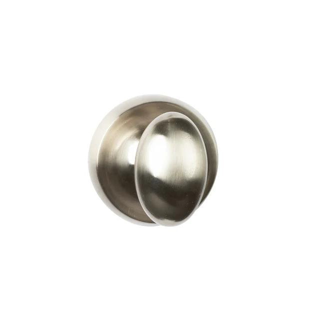 N2LOK Uovo door knob from N2LOK Hardware with sleek silver finish, round shape, and modern design for interior doors.