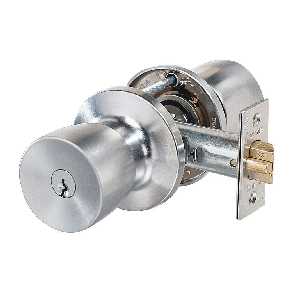 538 SERIES KEY IN KNOB STOREROOM ESCAPE SET TP in Brushed Satin Chrome