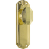 Door Knob Napier Art Deco Latch Pair Polished Brass H178xW54xP50mm in Polished Brass