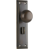 Door Knob Richmond Privacy Pair Antique Brass H200xW50xP62mm in Antique Brass
