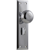 Door Knob Richmond Privacy Pair Chrome Plated H200xW50xP62mm in Chrome Plated