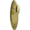 Door Knob Fitzroy Latch Pair Polished Brass H205xW63xP60mm in Polished Brass