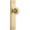 Door Knob Guildford Stepped Latch Polished Brass H237xW50xP60mm in Polished Brass