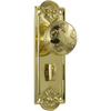 Door Knob Nouveau Privacy Pair Polished Brass H188xW58xP60mm in Polished Brass