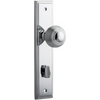 Door Knob Guildford Stepped Privacy Polished Chrome CTC85mm H237xW50xP60mm in Polished Chrome
