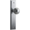 Door Knob Guildford Stepped Latch Brushed Chrome H237xW50xP60mm in Brushed Chrome