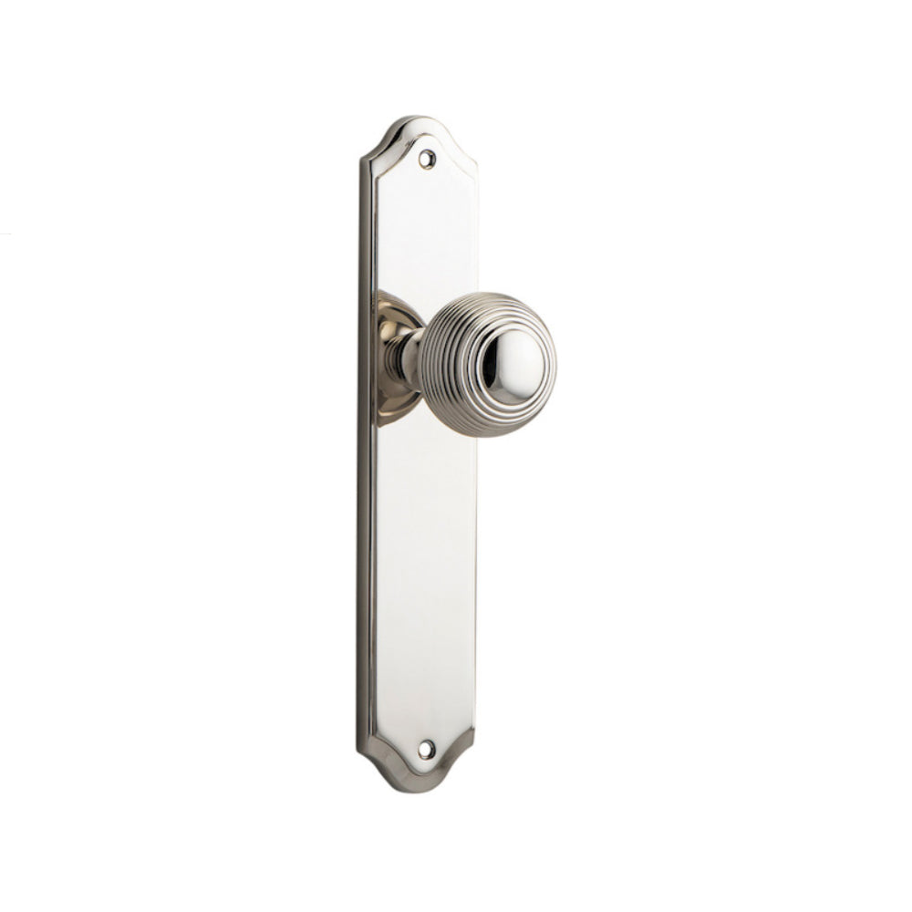 Door Knob Guildford Shouldered Latch Polished Nickel H237xW50xP60mm in Polished Nickel