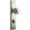 Door Knob Guildford Stepped Privacy Polished Nickel CTC85mm H237xW50xP60mm in Polished Nickel