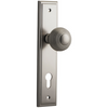 Door Knob Guildford Stepped Euro Satin Nickel CTC85mm H237xW50xP60mm in Satin Nickel