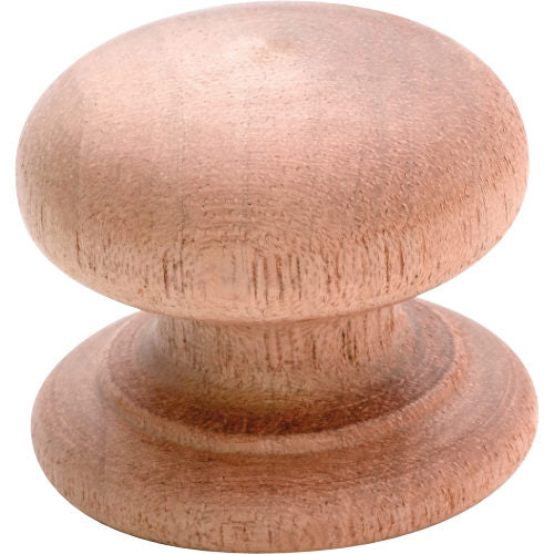 Tradco Timber Cupboard Knob featuring a classic wooden design with a smooth, rounded finish for kitchen or furniture cabinet doors