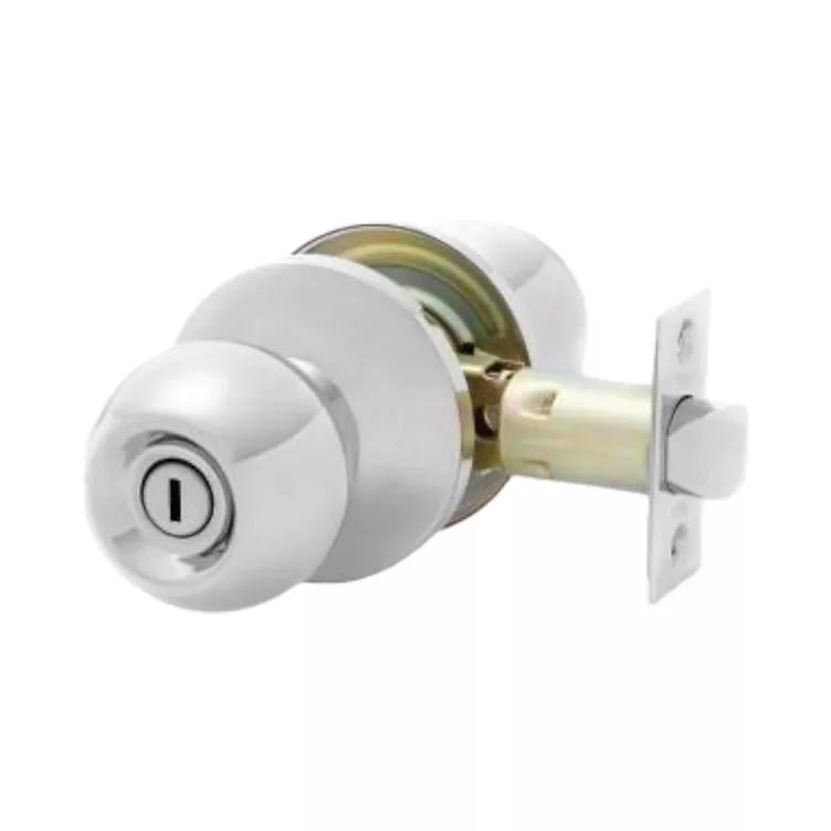 YK1 BALL PRIVACY SET DP in Satin Chrome