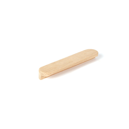 KIMBERLEY PULL TIMBER HANDLE 200MM AMERICAN OAK RAW in American Oak Raw