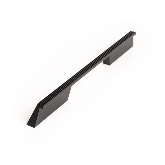 RAIL 192MM D HANDLE BRUSHED BLACK in Brushed Black