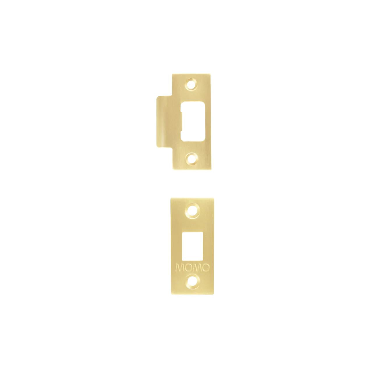 MOMO TUBULAR LATCH ACCESSORIES SET WITH SCREWS BRUSHED SATIN BRASS in Brushed Satin Brass