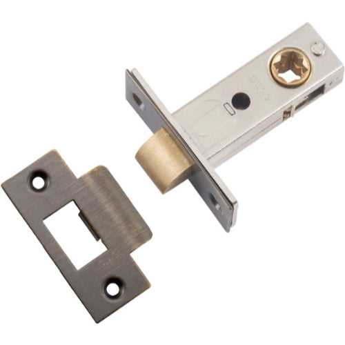 Tube Latch Split Cam Hard Sprung 'T' Striker Signature Brass Backset 45mm in Signature Brass