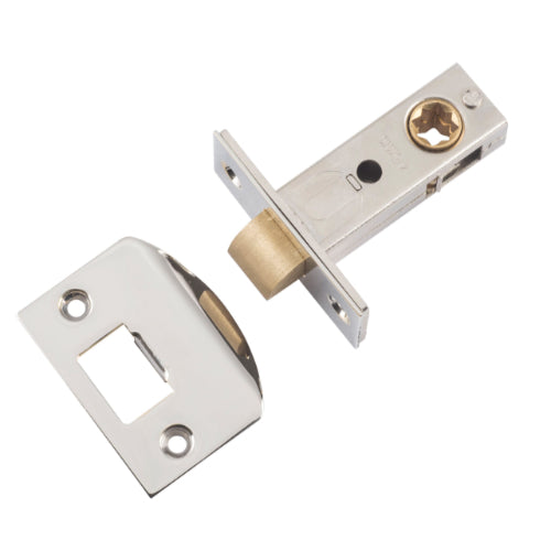 Tube Latch Split Cam 'D' Striker Polished Nickel Backset 45mm in Polished Nickel