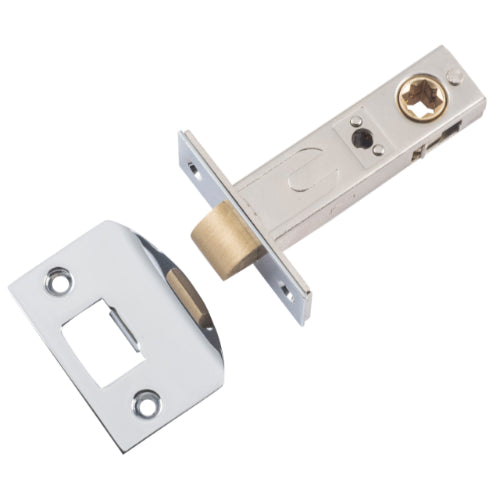 Tube Latch Split Cam 'D' Striker Chrome Plated Backset 60mm in Chrome Plated