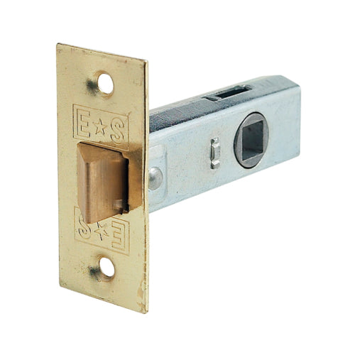 Tubular Latch, 57mm Backset in Polished Brass