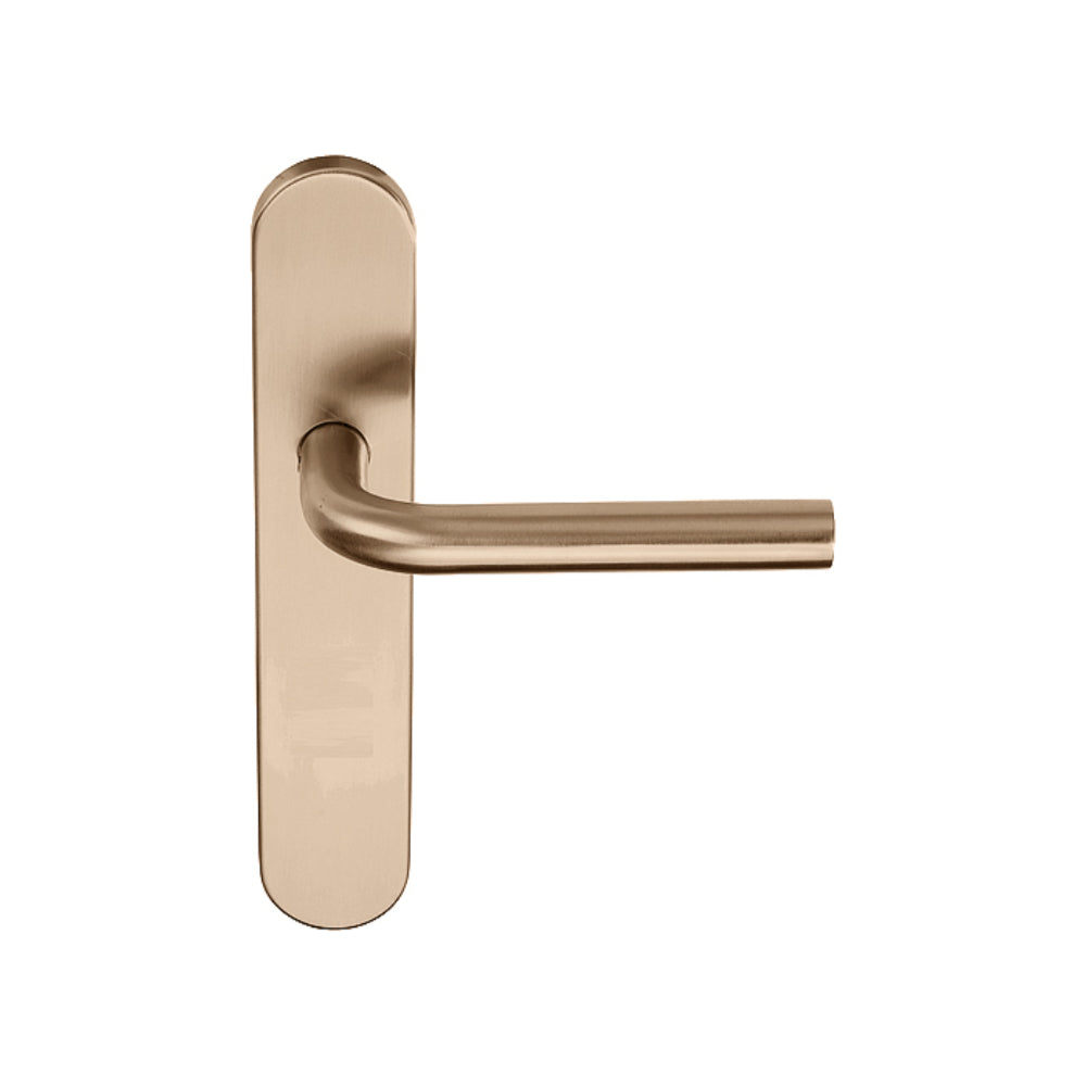 BASICS LB3-19P13SFC sprung lever handle on blank plate PVD light bronze in Light Bronze PVD