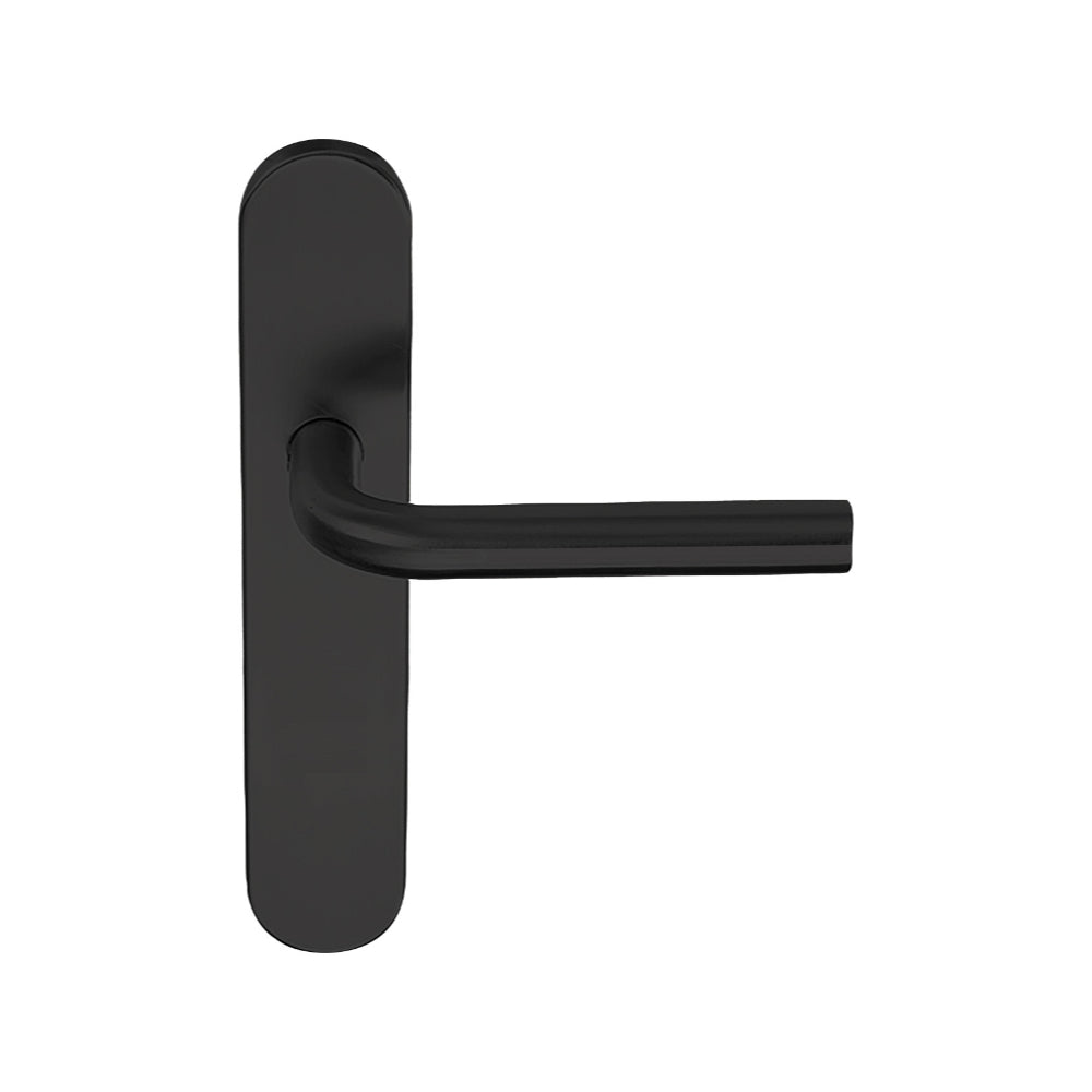 BASICS LB3-19P13SFC sprung lever handle on blank plate PVD gunmetal in Gun Metal PVD