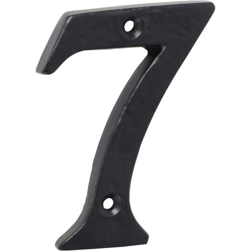 Numeral 7 Iron Matt Black H75mm in Iron Matt Black