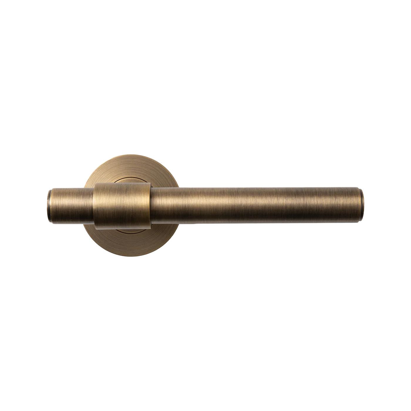 MOMO BELGRAVIA PLAIN LEVER HANDLE SET DARK BRUSHED BRASS in Dark Brushed Brass