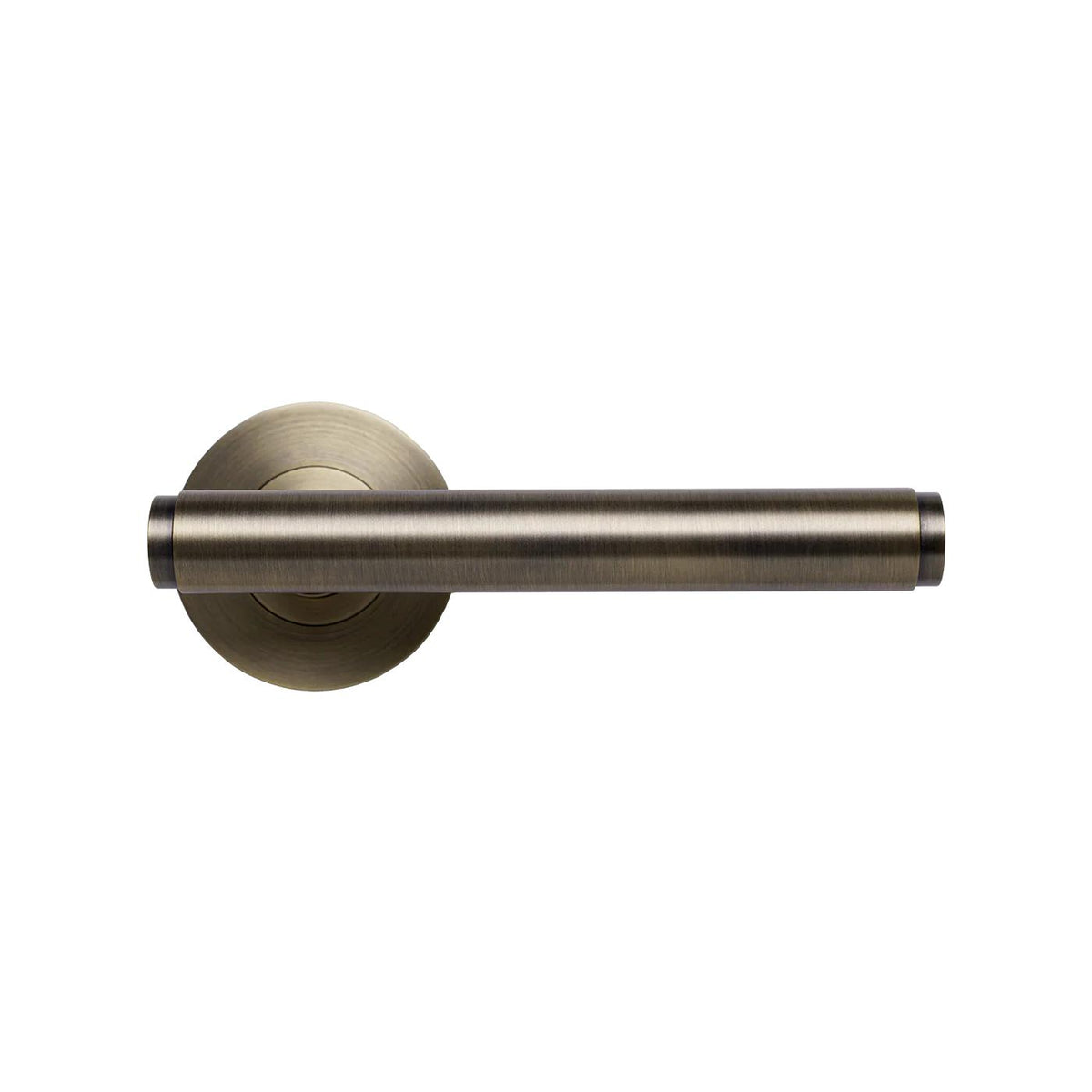 MOMO BELLEVUE PLAIN LEVER HANDLE SET DARK BRUSHED BRASS in Dark Brushed Brass