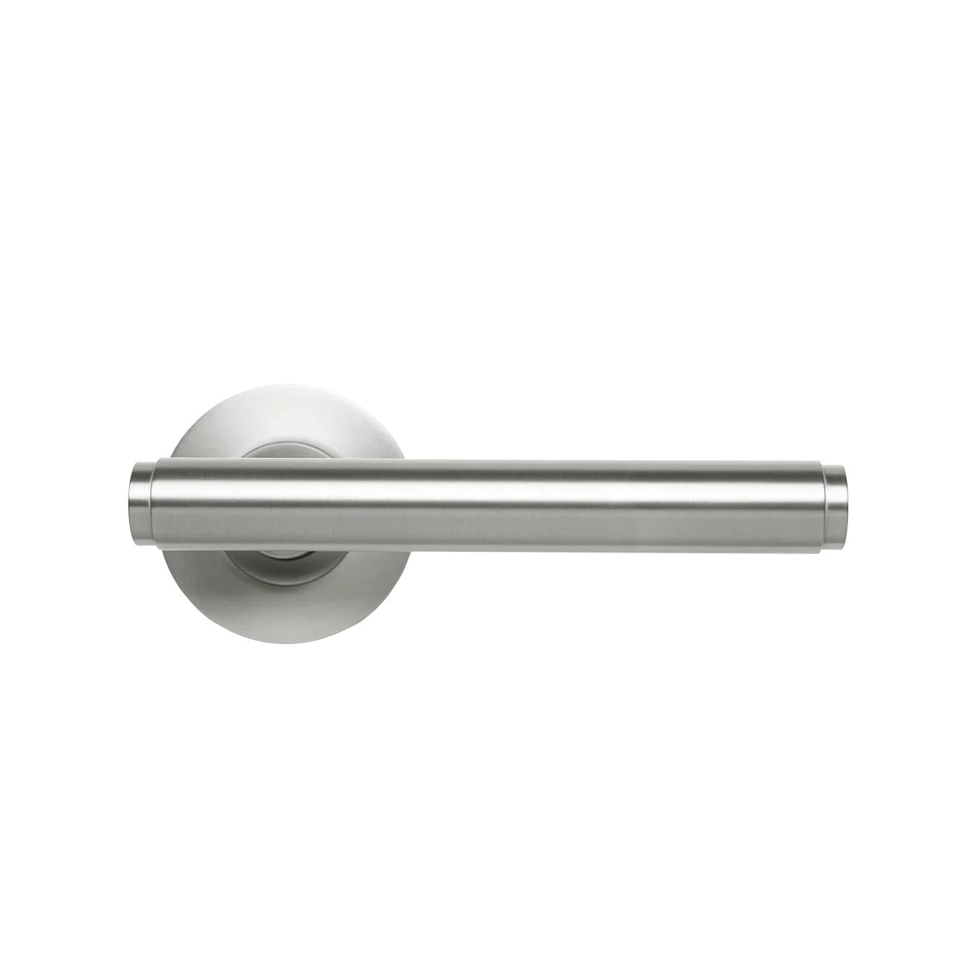 MOMO BELLEVUE PLAIN LEVER HANDLE SET DULL BRUSHED NICKEL in Dull Brushed Nickel