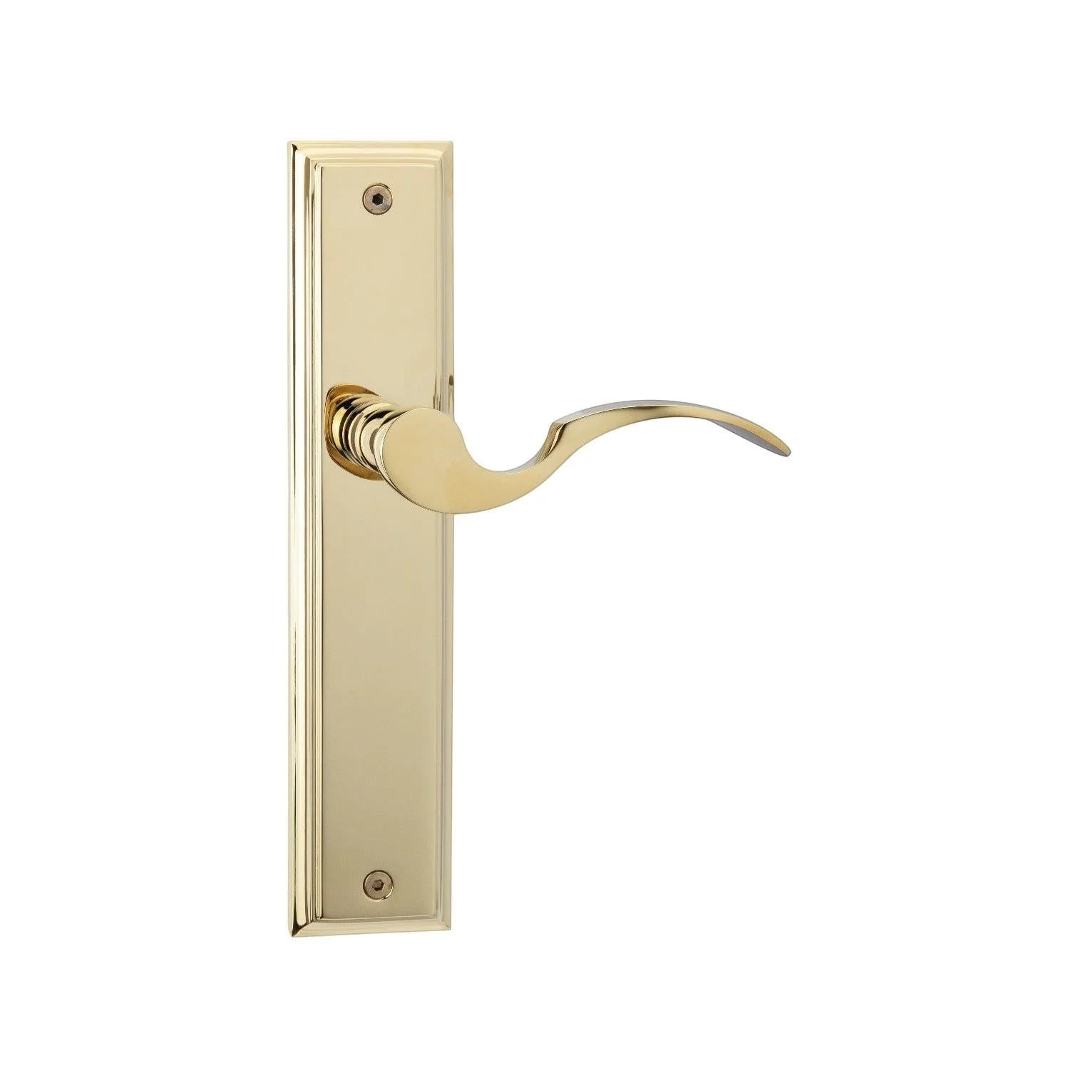 Flutto Passage Classic Square Long Plate L03 BP in Polished Brass