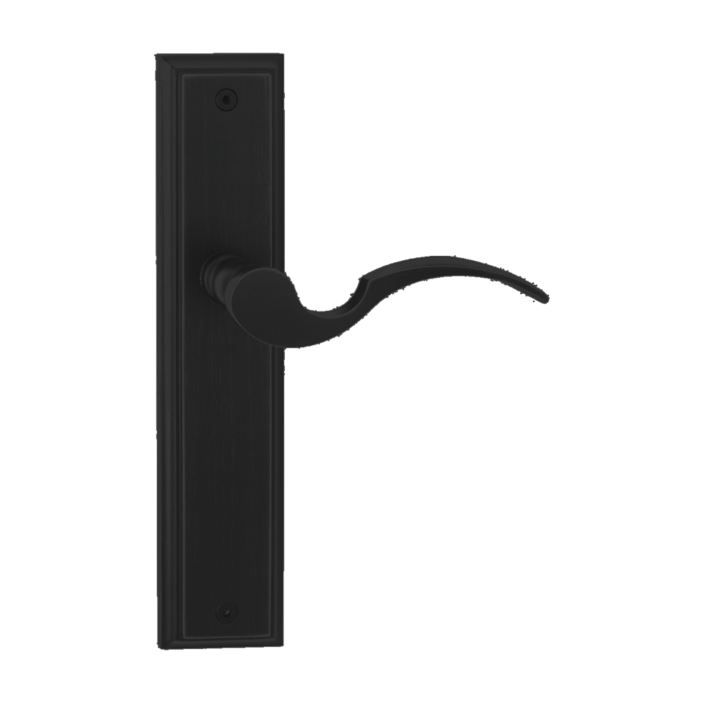 Flutto Passage Classic Square Long Plate MB BP in Matt Black