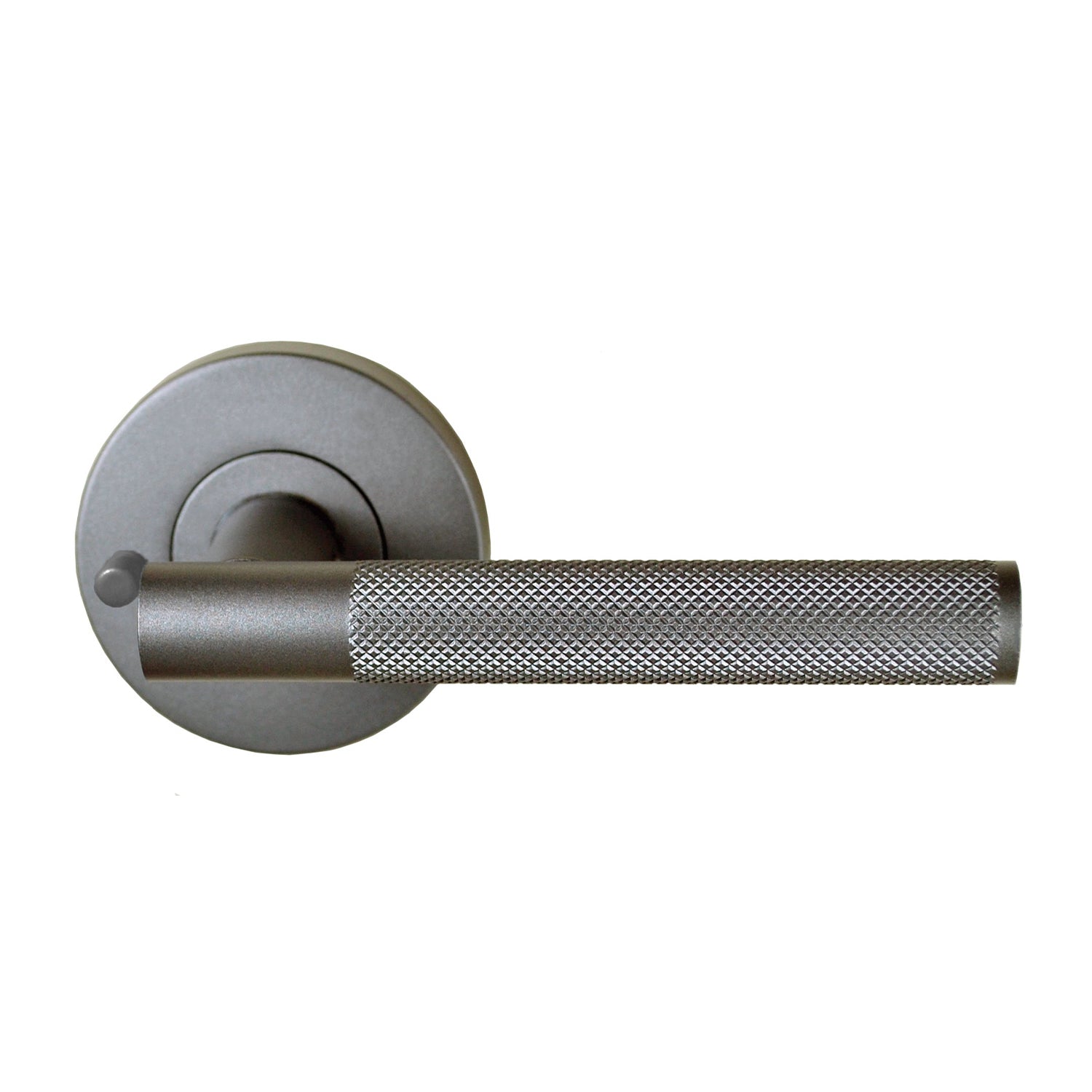 Domici knurled Privacy set Box pack Latch Included GMG in Gun Metal / Grey