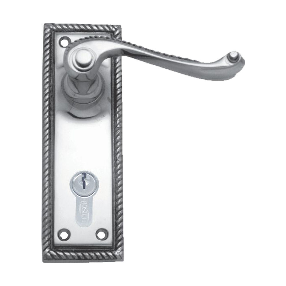 Lever Latch (CC0 47.6mm) CP 152x50mm in Polished Chrome