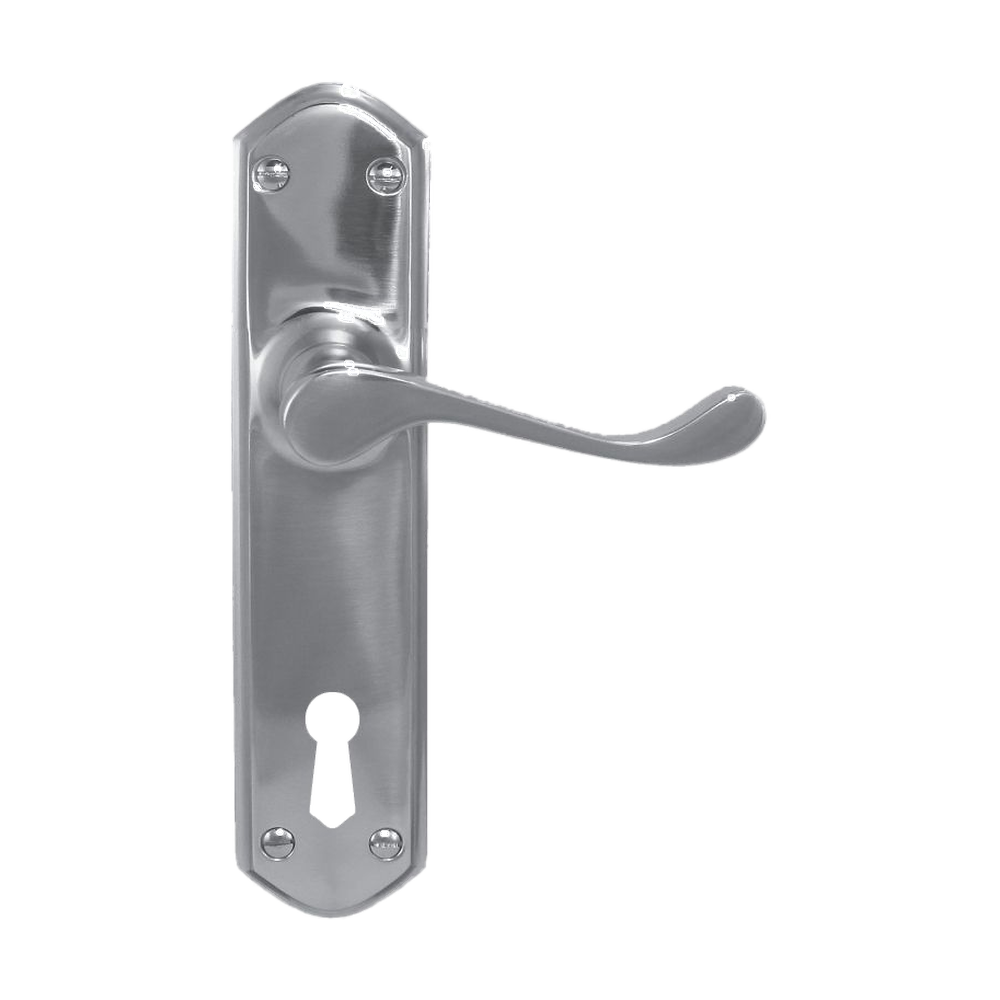 Lever Latch (CC 57mm) CP 200x48mm in Polished Chrome