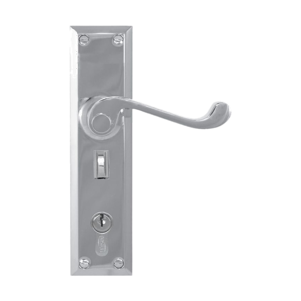 Lever Latch punched to suit myLOCK SC 200x50mm in Satin Chrome