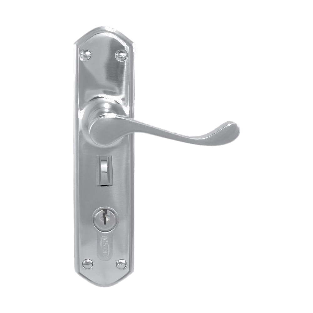 Lever Latch punched to suit myLOCK SC 200x48mm in Satin Chrome